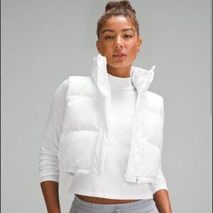 lululemon athletica White Wunder Puffer Super-Cropped Vest
